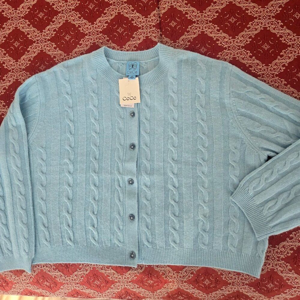 NWT CeCe button down sweater